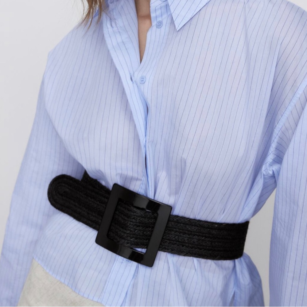 Zara raphia belt
